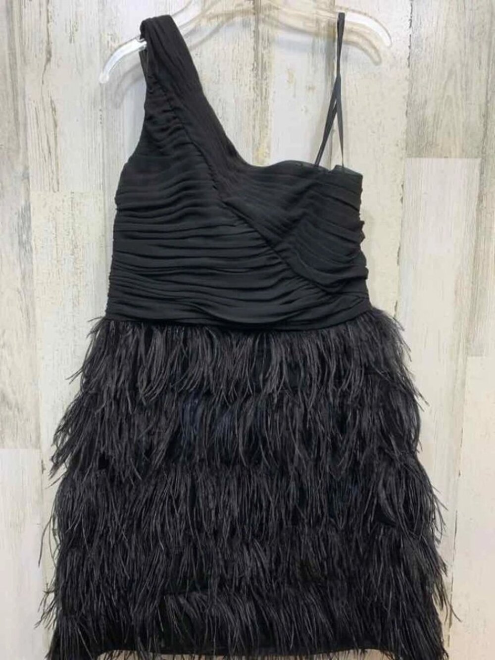 BEE DARLIN Dresses and Skirts Size 13/14 BLK/SILVER ONE SHOULDER Dress
